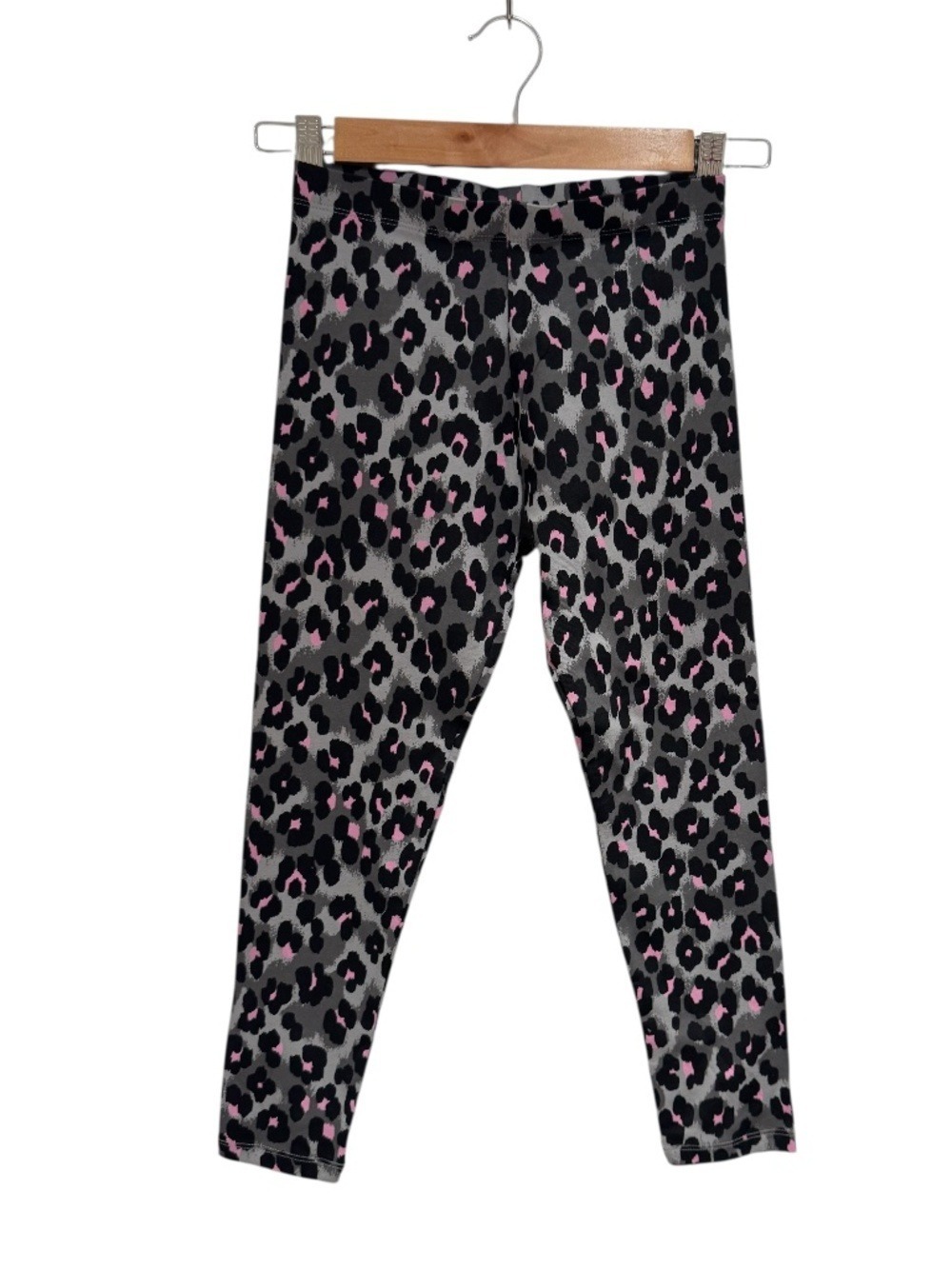NEXT grey & pink animal print leggings - size 9